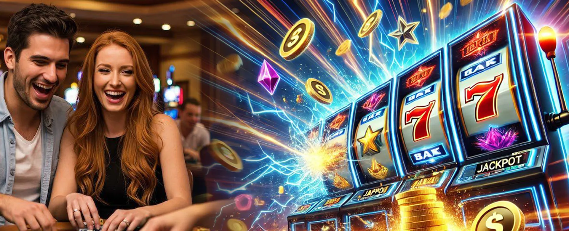 TTTJILI Slot Strategies - Player celebrating a big win on a slot machine